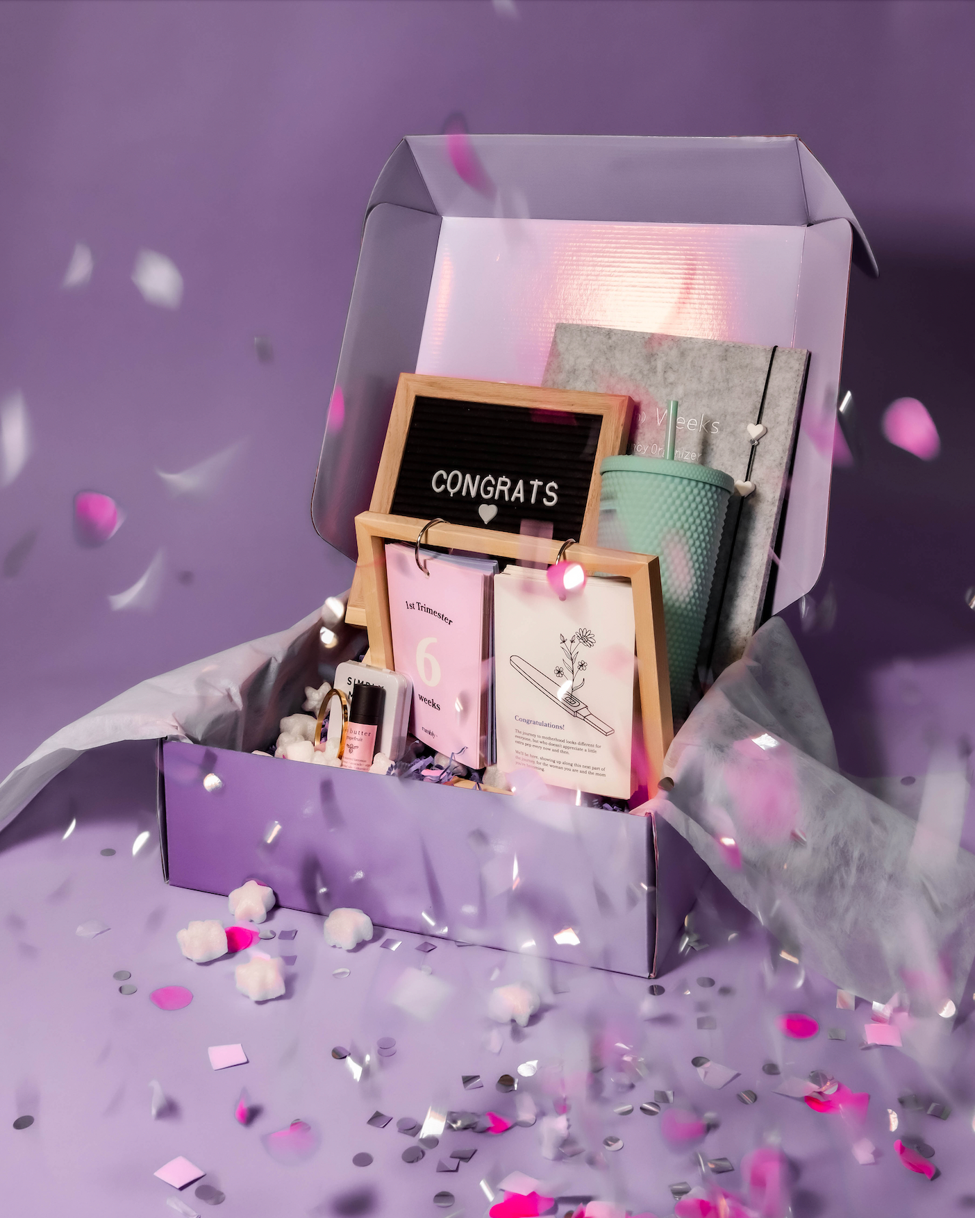 pregnancy gift box with mom-to-be essentials